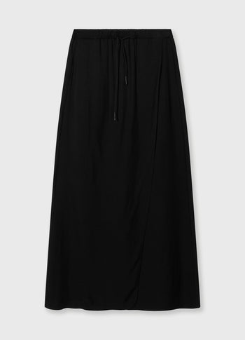 wrap skirt | black