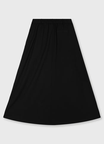 wide travel skirt | black