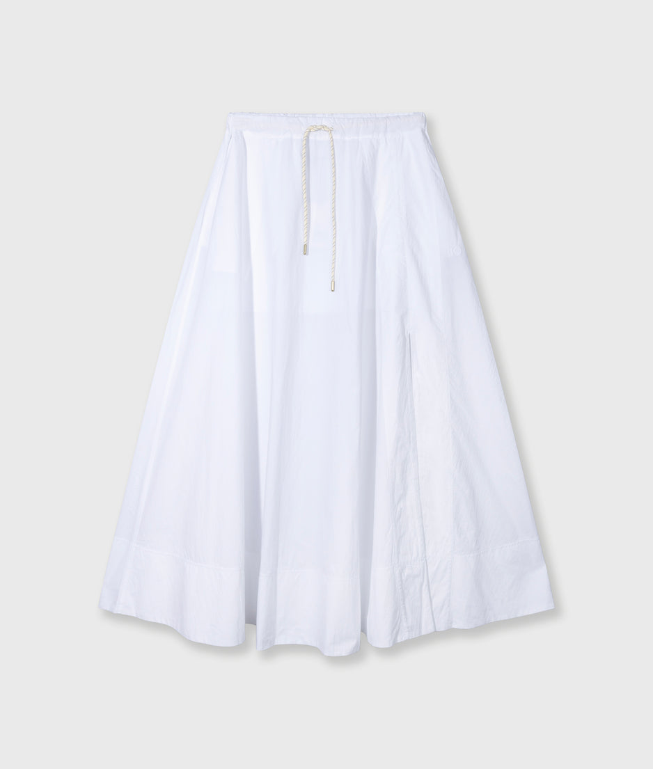 skirt poplin | white