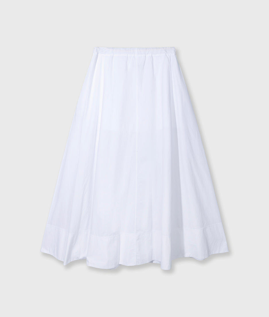 skirt poplin | white