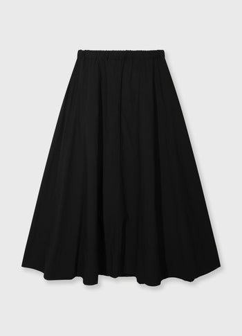 skirt poplin | black