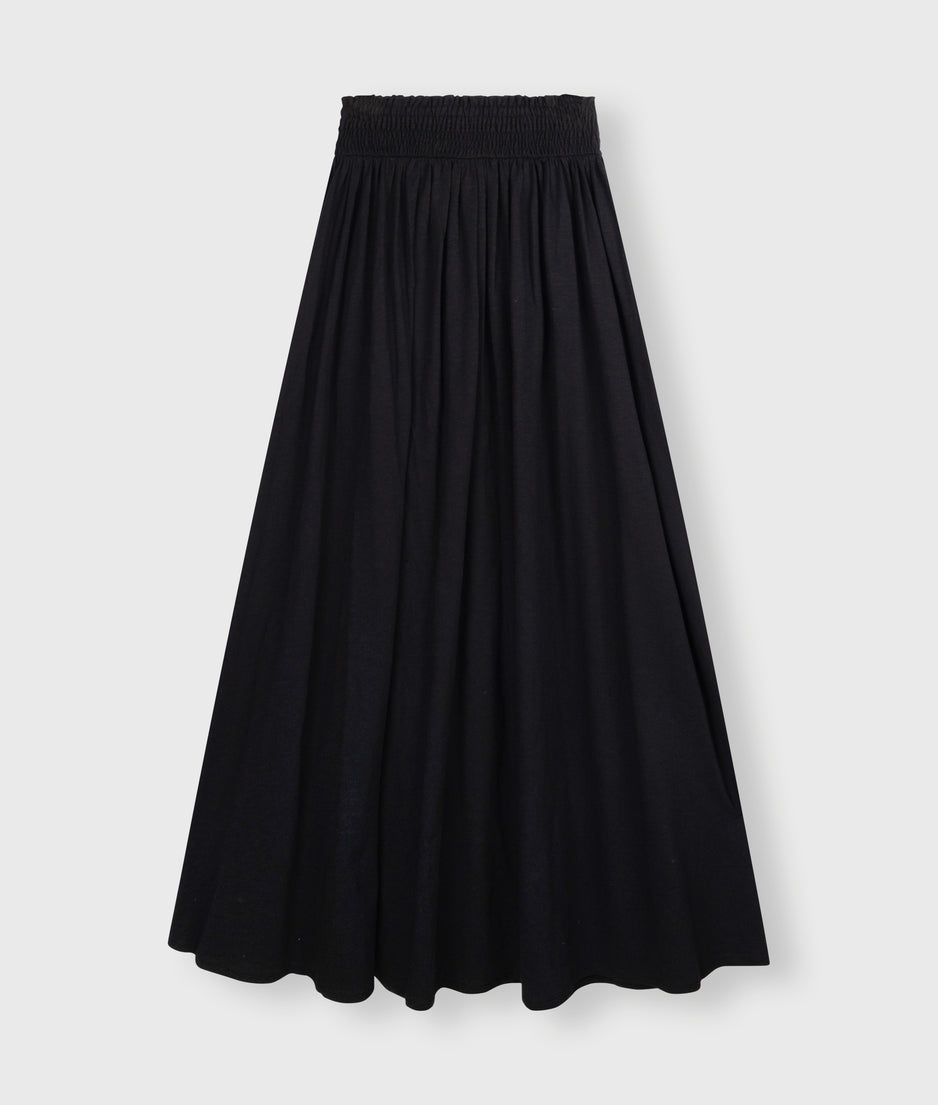smock skirt | black