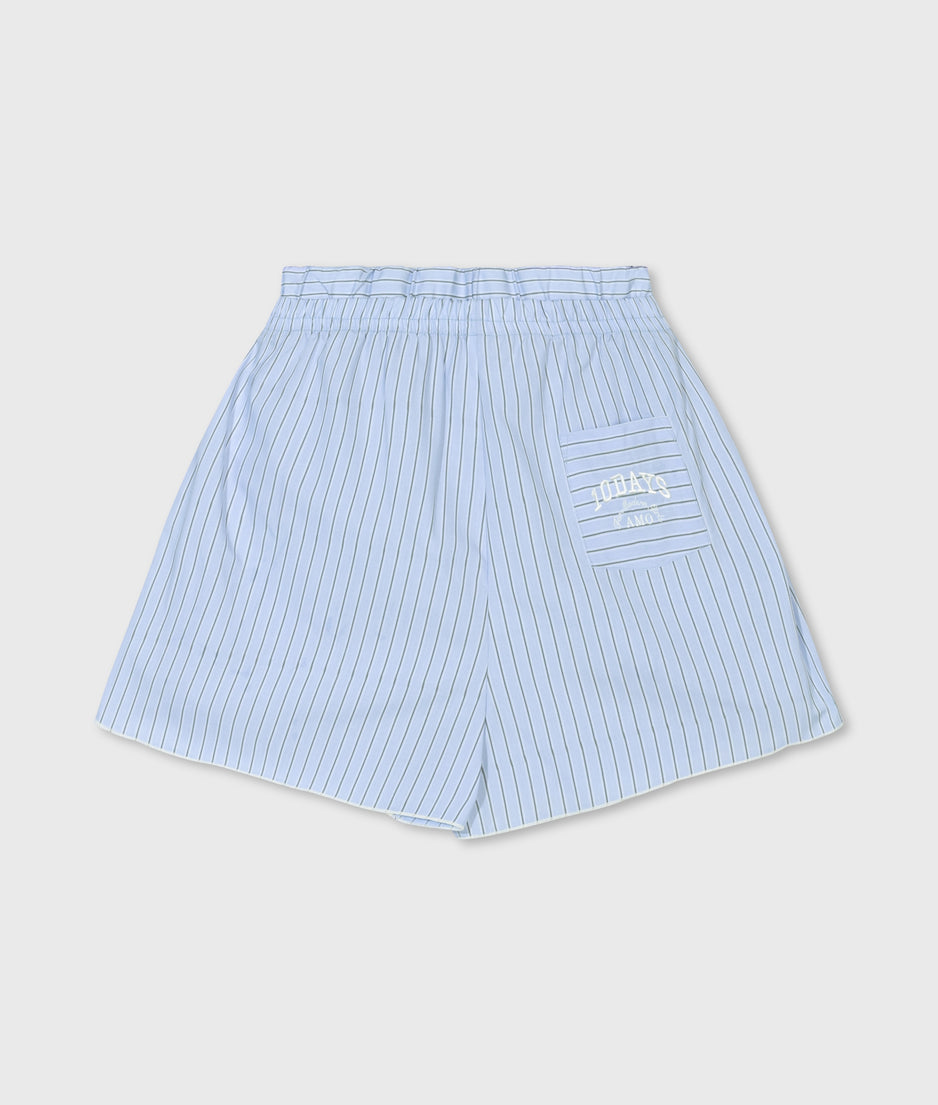 stripe short | classic blue