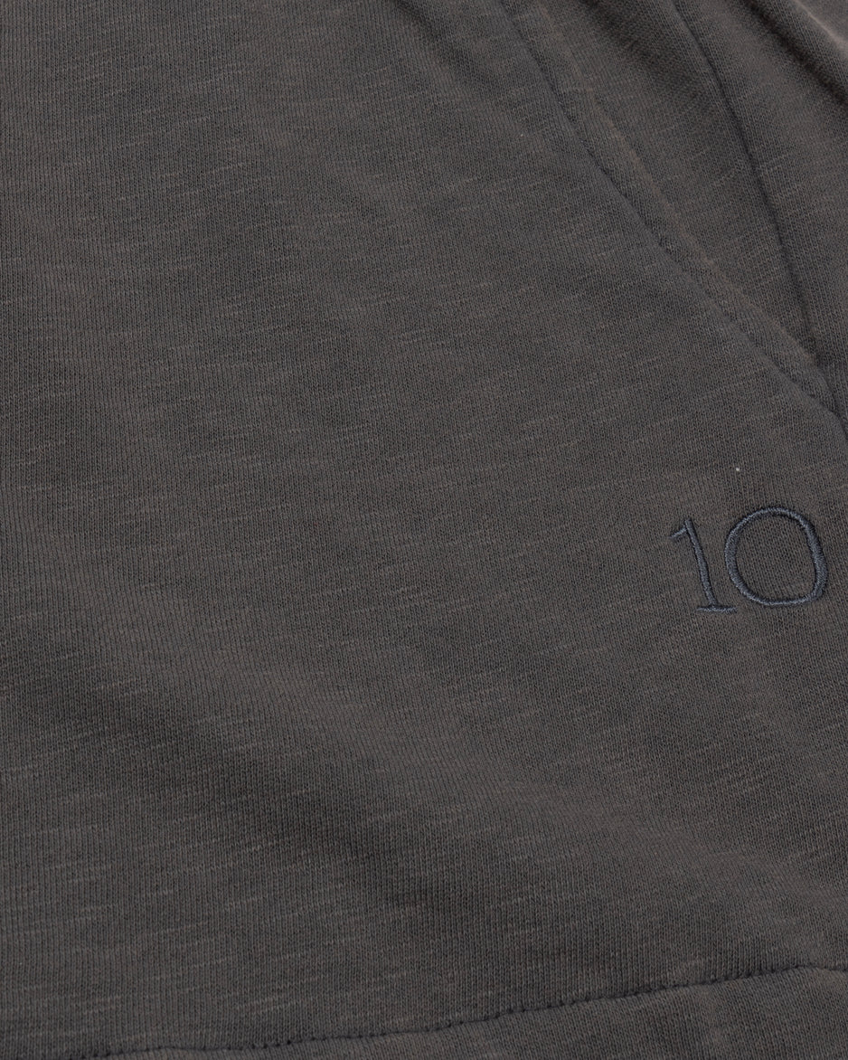 shorts slub fleece | steel blue