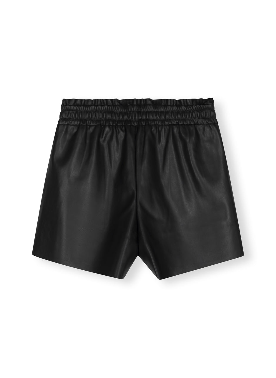 leatherlook shorts | black