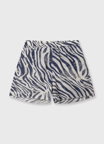 shorts zebra voile | light vanilla