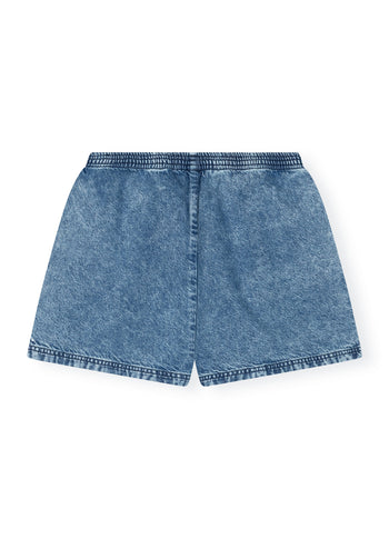 flowy shorts | blue denim