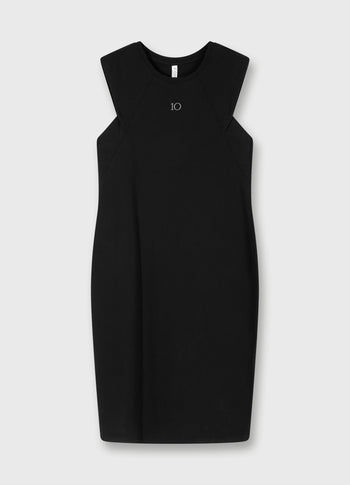 easy sleeveless dress | black