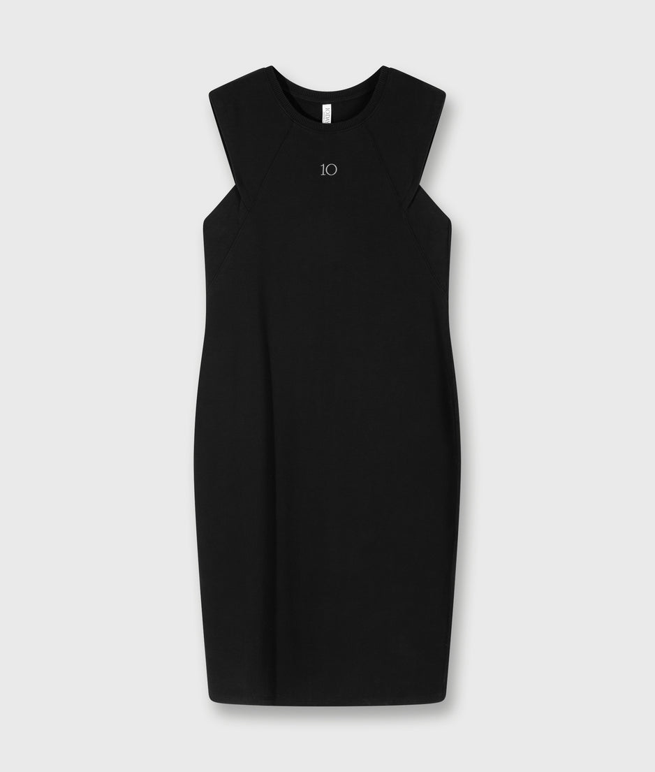easy sleeveless dress | black