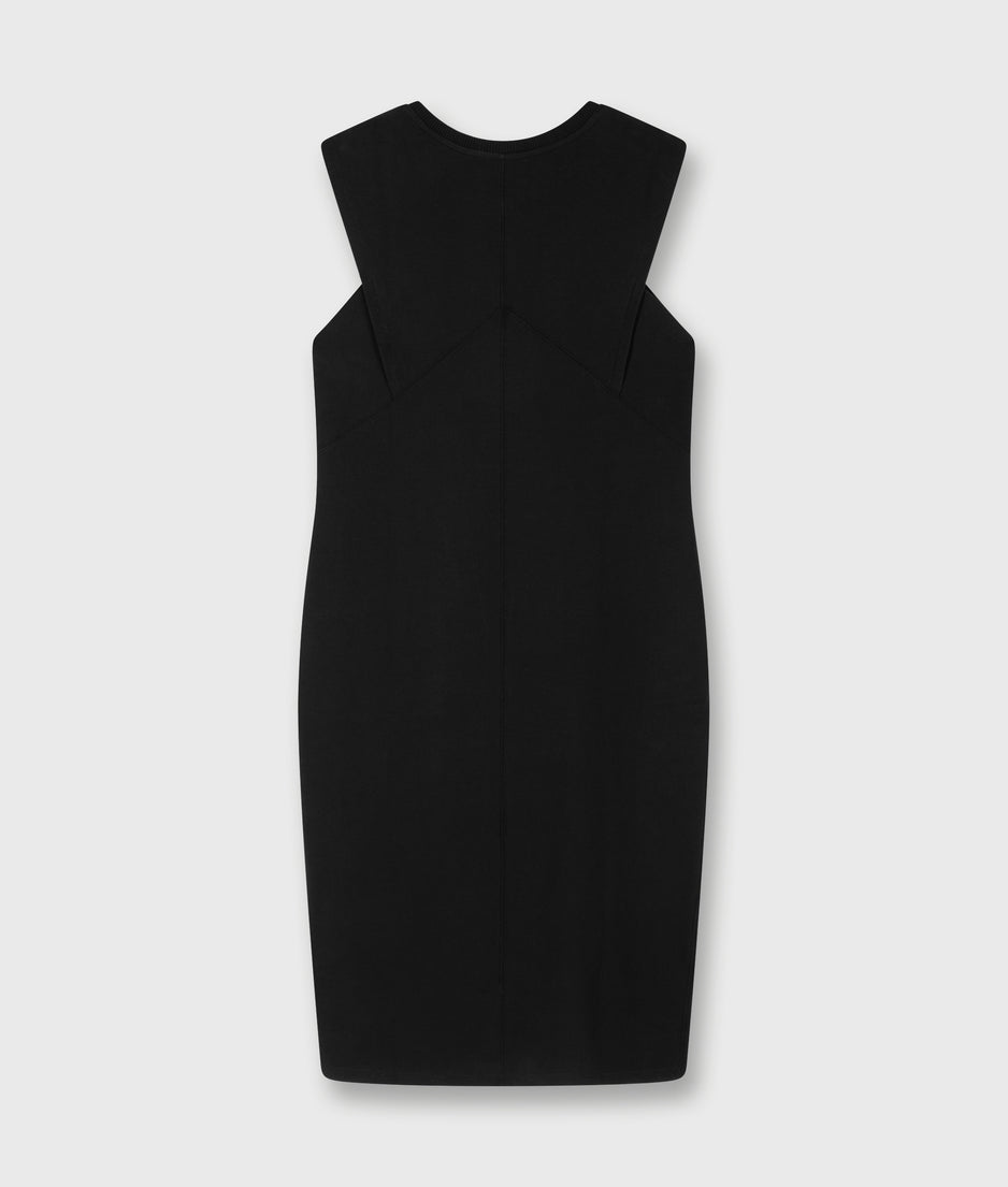 easy sleeveless dress | black