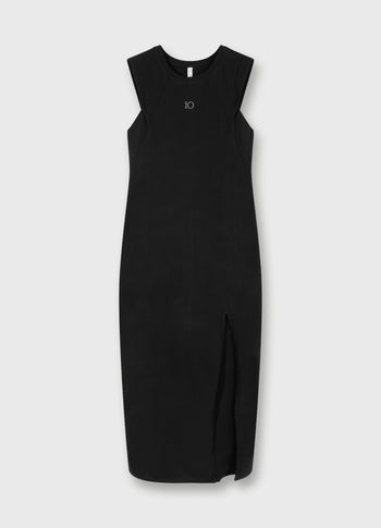 easy sleeveless maxi dress | black