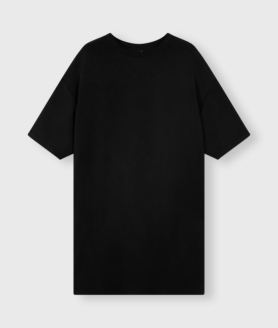 soft active tee dress | black