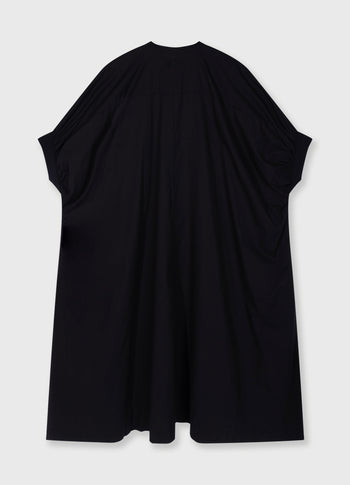 sleeveless dress voile | black