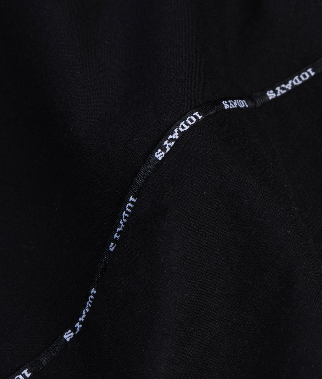 short sleeve dress voile | black