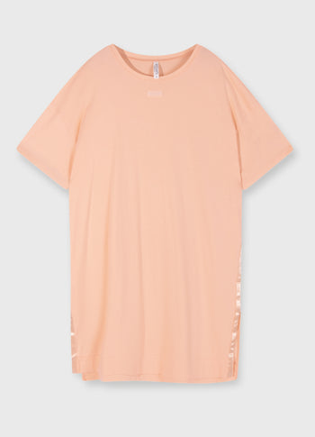 tee dress | peach