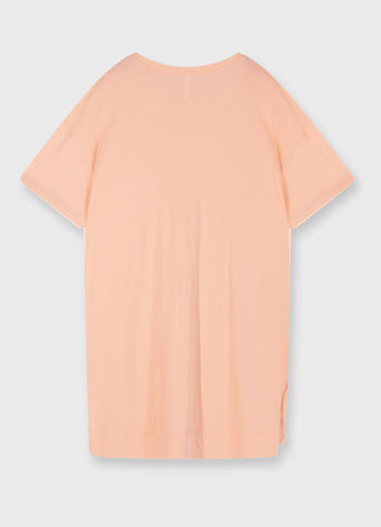 tee dress | peach