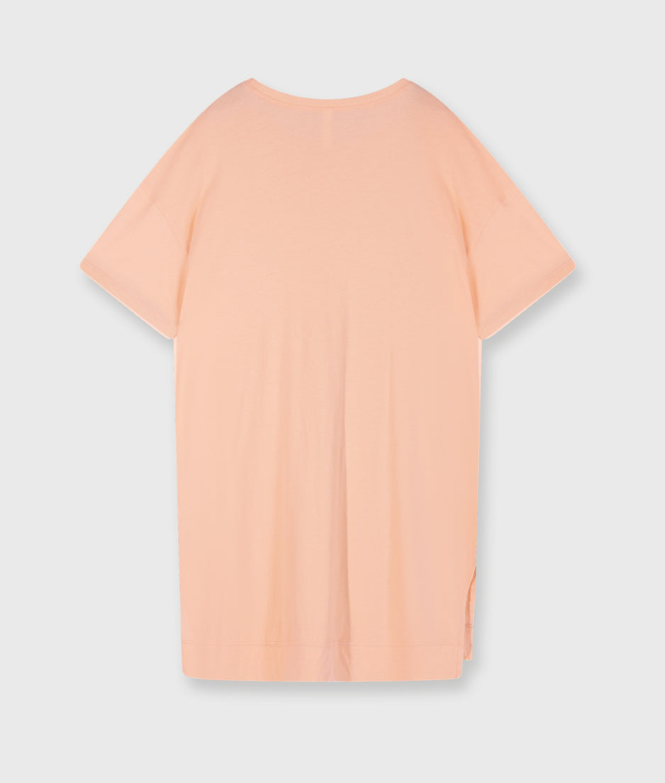 tee dress | peach