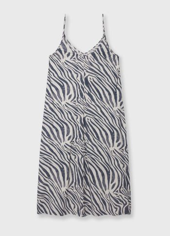 strappy dress zebra | light vanilla