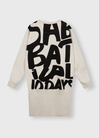sweater dress sabbatical | soft white melee