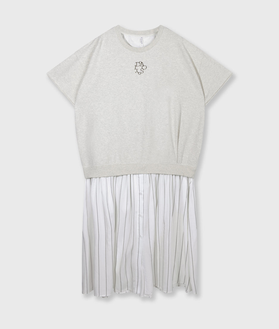 statement sweater dress | soft white melee