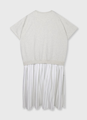 statement sweater dress | soft white melee