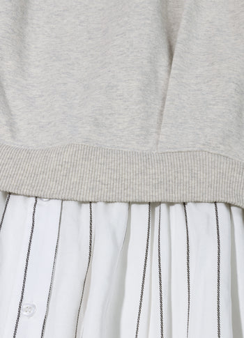 statement sweater dress | soft white melee