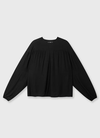 flowy blouse | black
