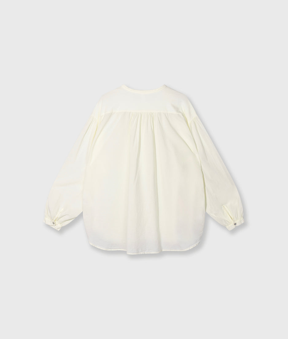 flowy blouse | faded pastel yellow