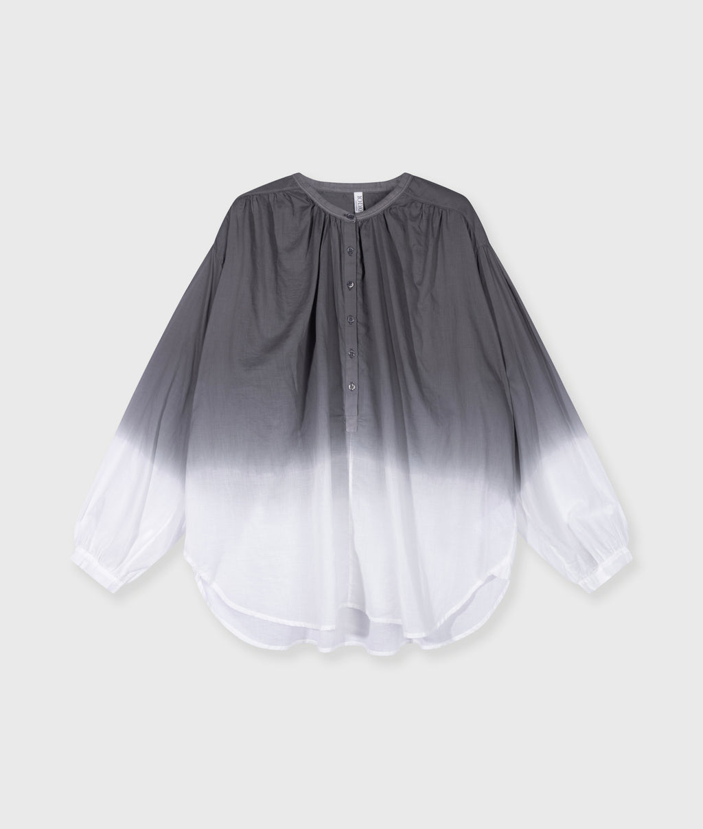 dip dye blouse | mid grey