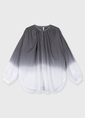 dip dye blouse | mid grey