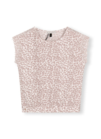 voile tee leopard | ecru