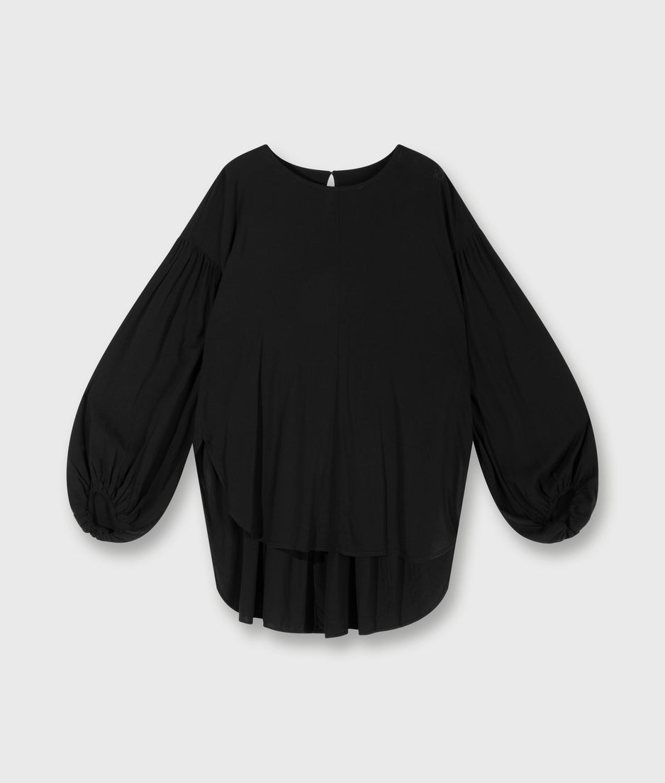 puffy blouse | black