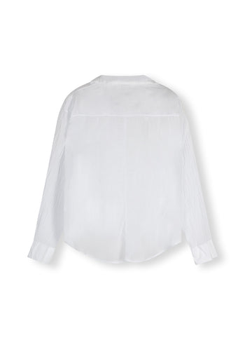 voile shirt | white