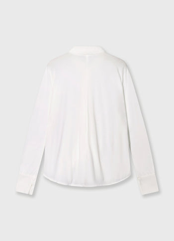 wrap blouse | ecru