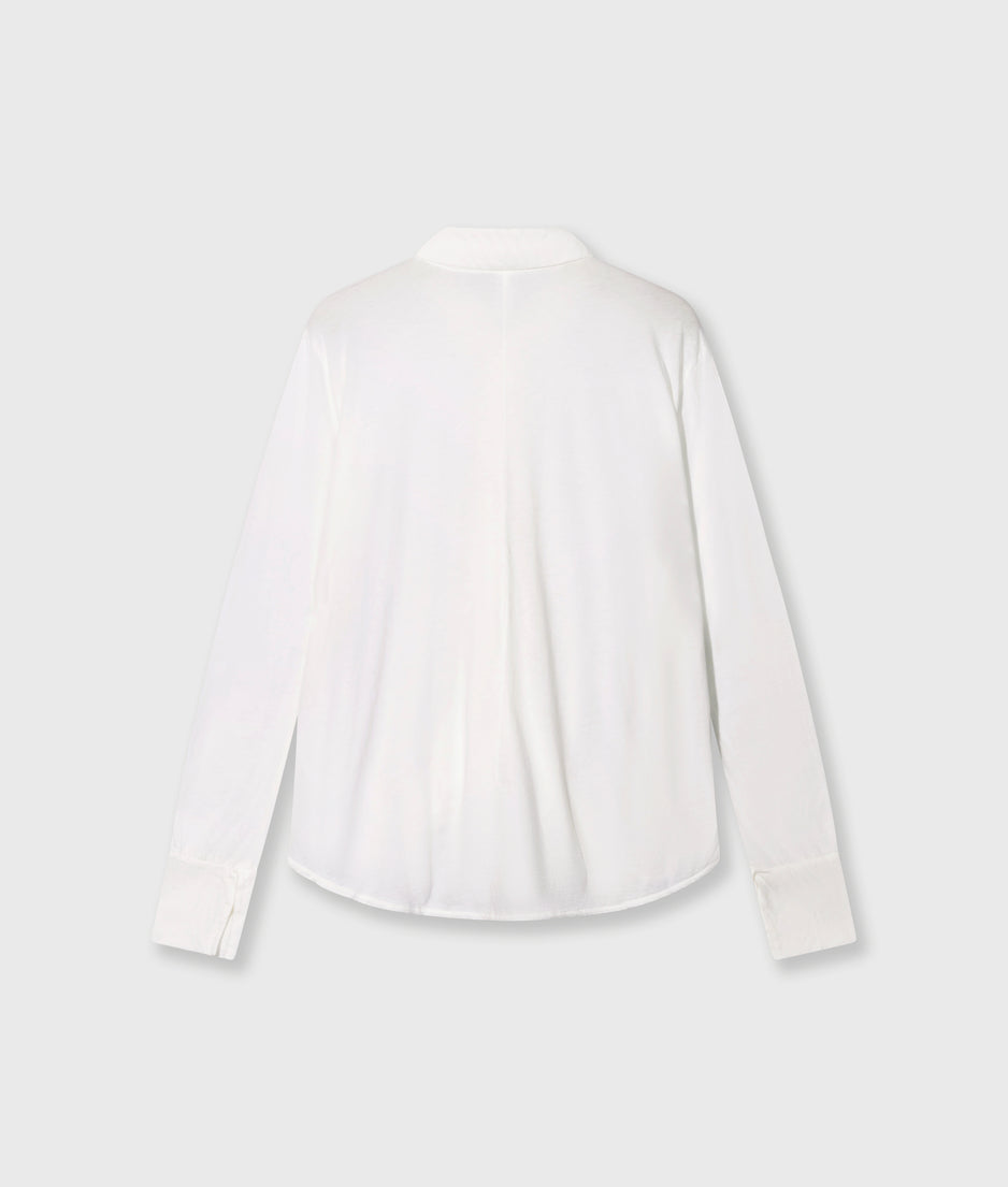 wrap blouse | ecru