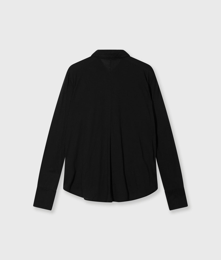 wrap blouse | black