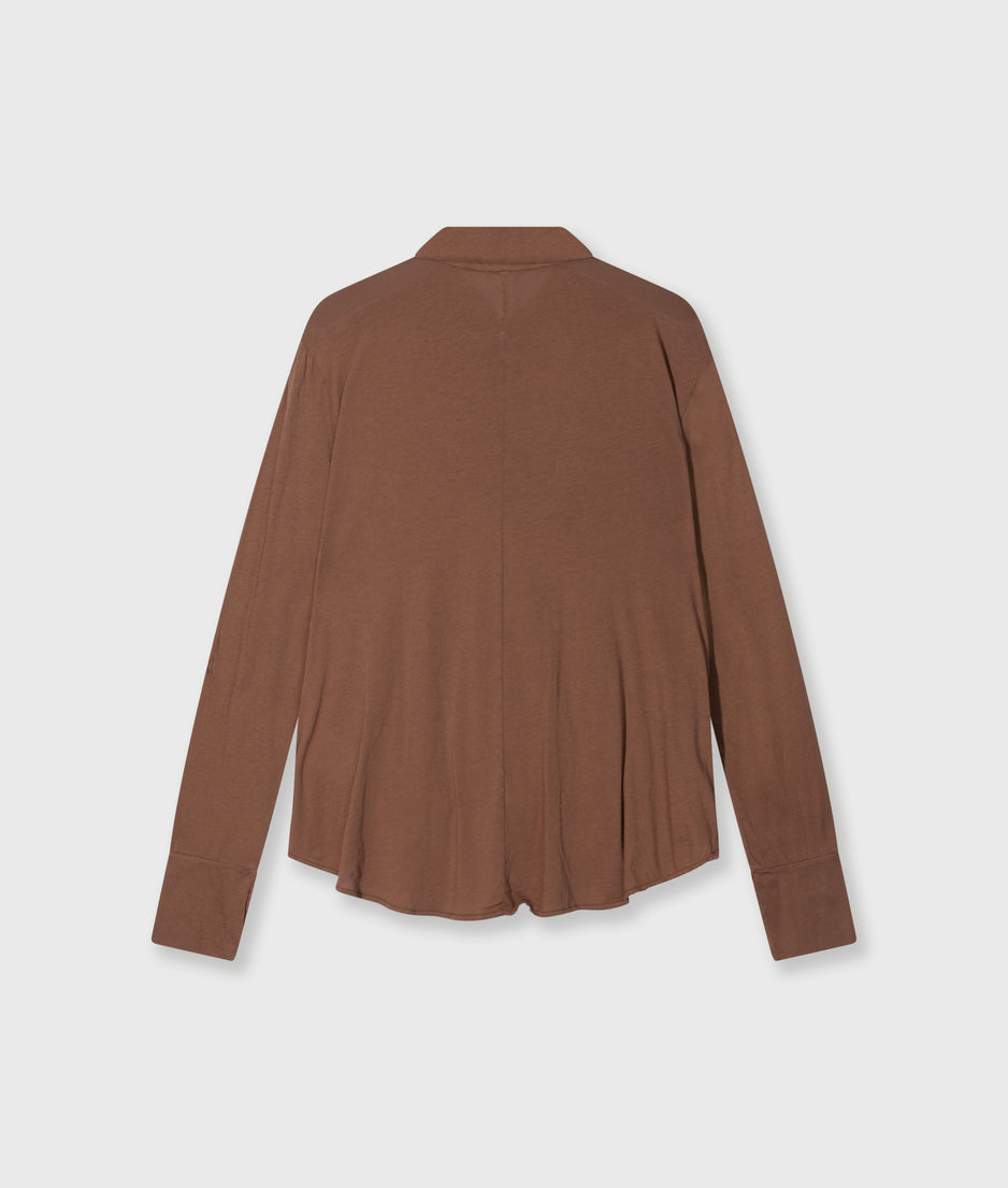wrap blouse | truffle