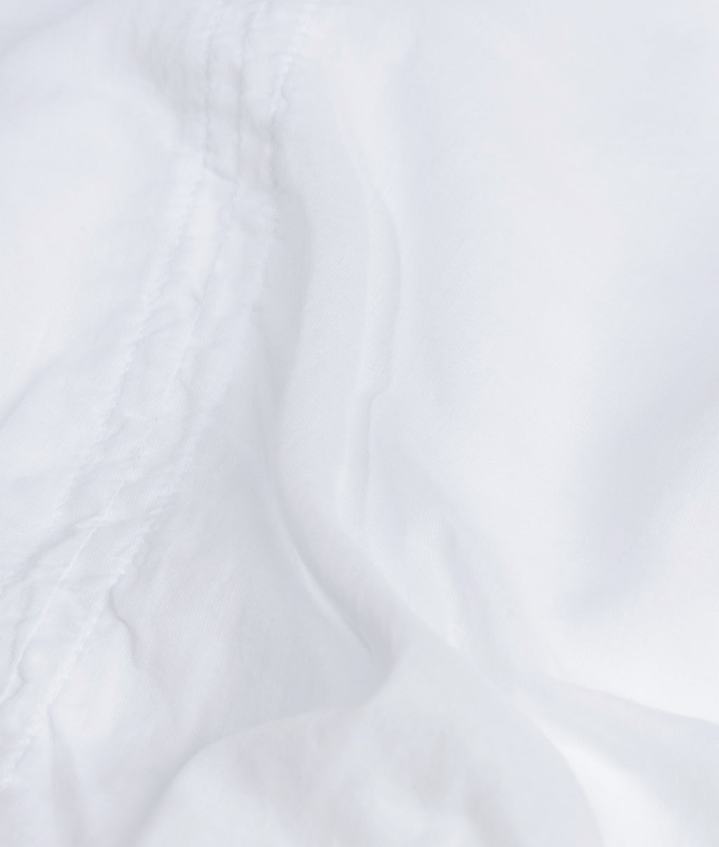 half zip balloon top | white