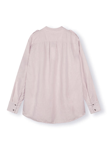 washed linen shirt | pale lilac