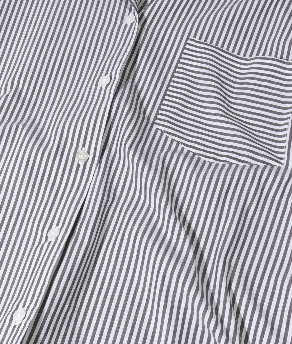 shirt stripes | white/charcoal