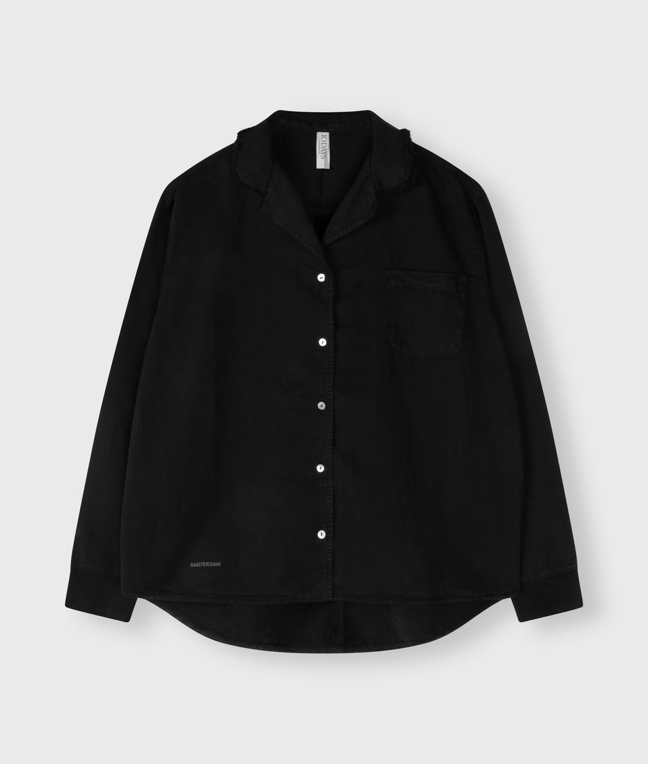 woven shirt | black
