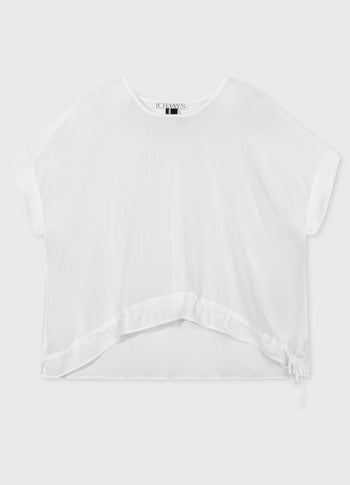 shortsleeve blouse | white