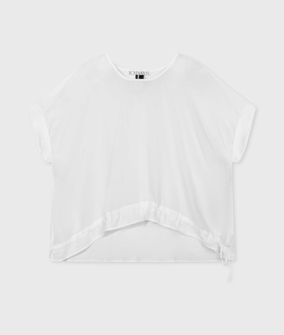 shortsleeve blouse | white