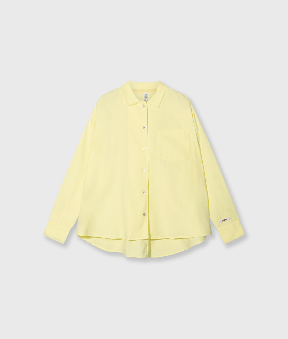 pique shirt | pastel yellow