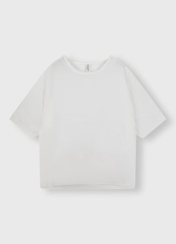 boxy tee voile | white