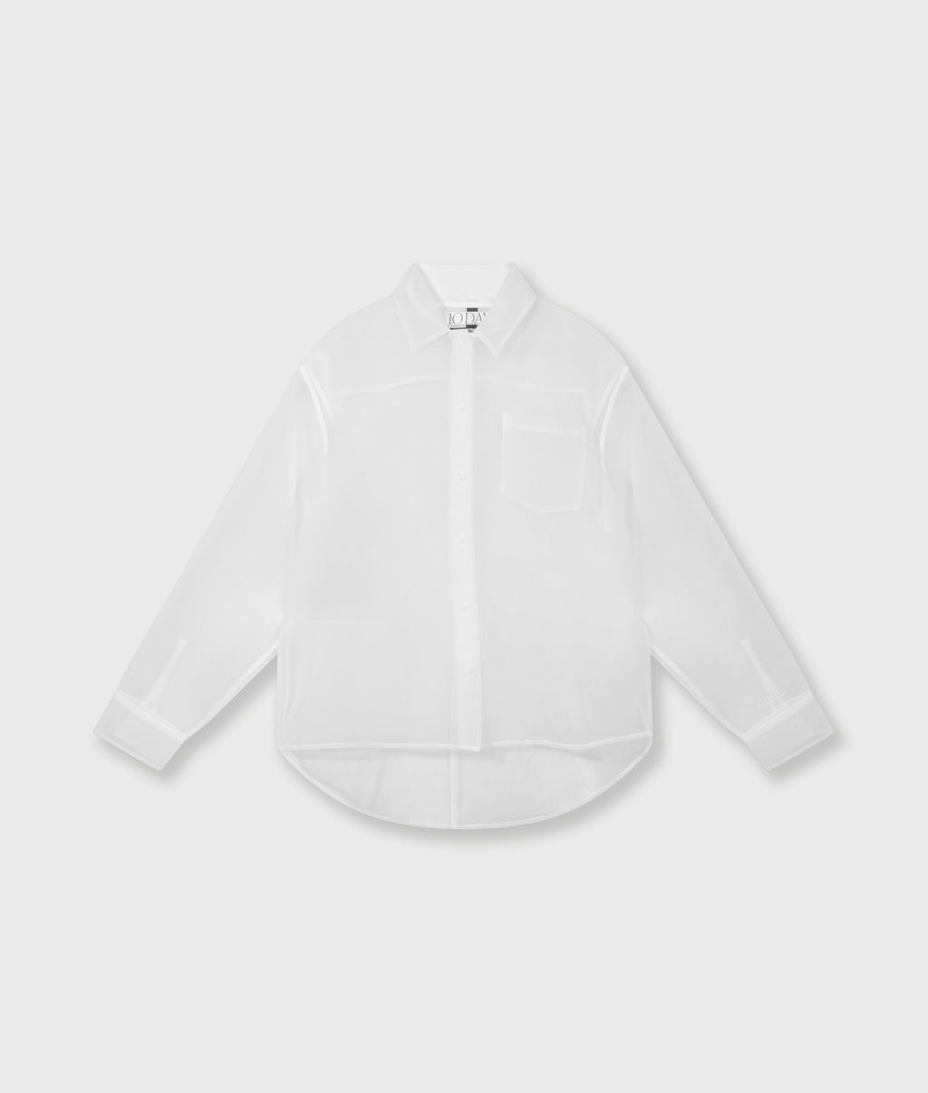 angel shirt organza | ecru
