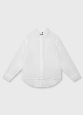 angel shirt organza | ecru