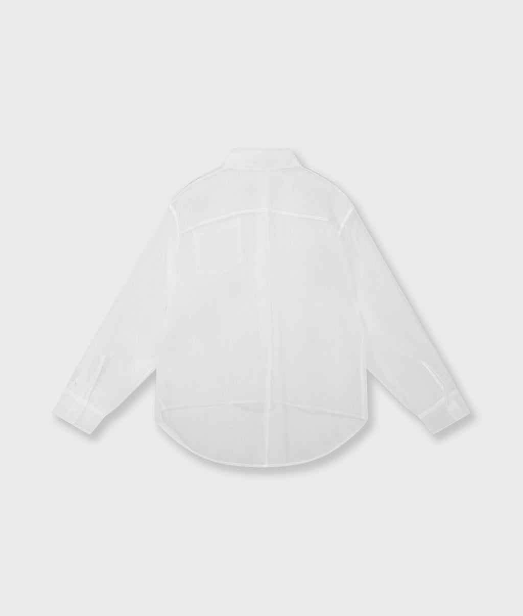 angel shirt organza | ecru