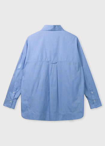 long sleeve shirt check | ultramarine