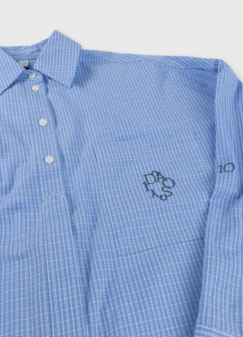 long sleeve shirt check | ultramarine